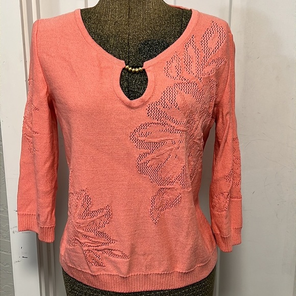 ST.JOHN WOOL KNIT YELLOW LABEL TOP SMALL - Picture 2 of 16